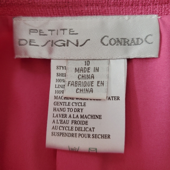 3 for $50 *CONRAD C Pink Knit Ruffled Skirt Knee Length Office Clueless Elle 90s - Picture 7 of 7